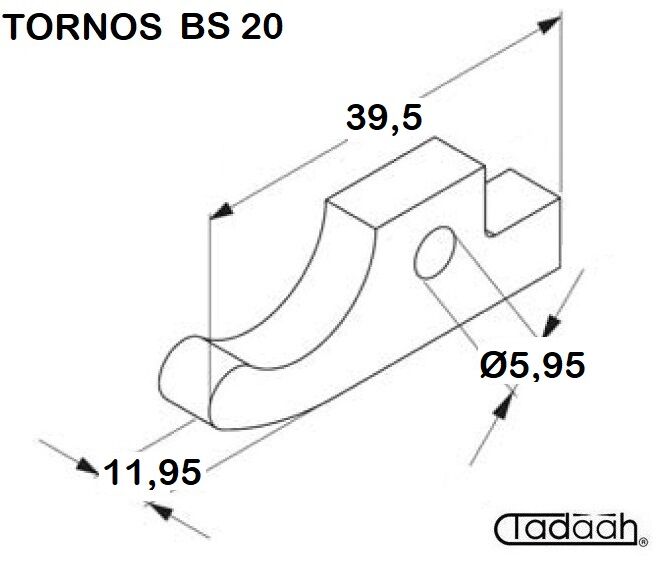 045397 Nasello per tornio CNC TORNOS BS20