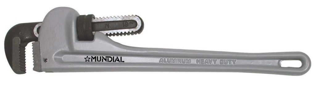 0504.118 GIRATUBO AMERICANO - alluminio - Lunghezza 18” - 450