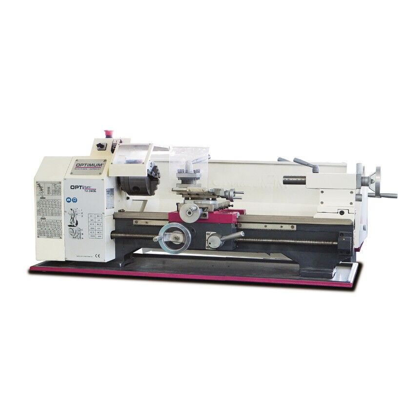OPTIMUM 050OP0353 Tornio per il fai da te 230V, potenza motore 750W, altezza punte 125mm, distanza punte 550mm - Modello TU 2406