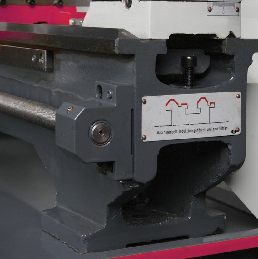 OPTIMUM 050OP0350 Drehmaschinen für den Heimwerker 230V,  Stangendurchlass 21mm, Leistung Antriebsmotor 750W, Spitzenhöhe 125mm, Spitzenweite 450mm - Model TU 2406
