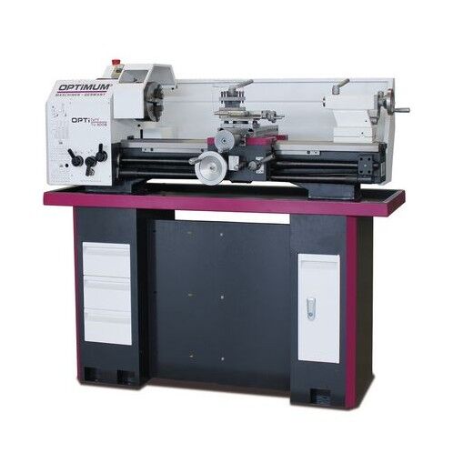 OPTIMUM 050OP7210 Lathe with Longitudinal and Cross Feed 400V, Motor Power 1.5 kW, Center Height 158 mm, Distance Between Centers 720 mm - Model TU 3008 G