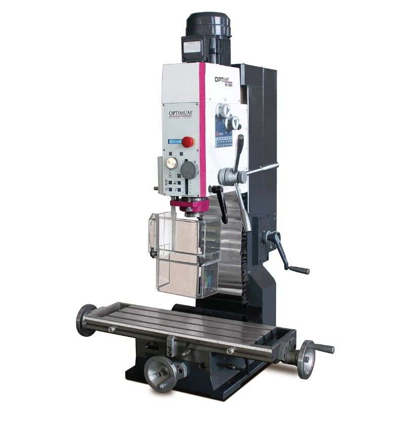 OPTIMUM 058OP8165 Trapano-fresatrice universale con cambio manuale, foratura max. Ø32mm, 1.5 kW