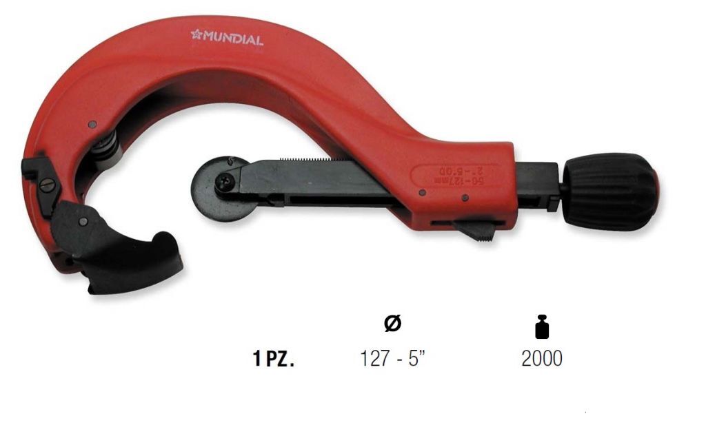 0777.127 TAGLIATUBI TELESCOPICO RAPIDO PLASTICA Ø127 - 5” mm