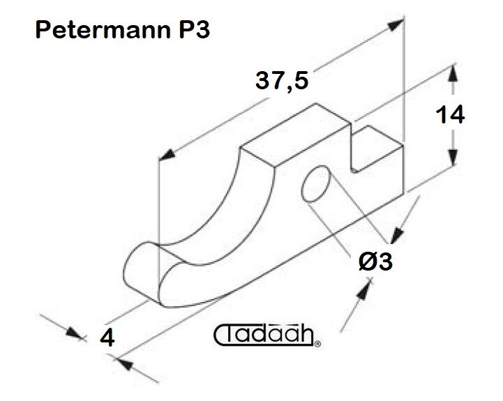 098104 Nasello per tornio PETERMANN - P 3