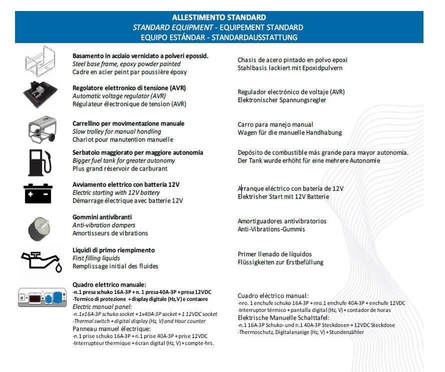 10000SE C.G.M Gruppi Elettrogeni - Generatore di corrente a benzina 9kW con carrellino e serbatoio maggiorato, monofase 230V, avviamento elettrico e regolazione di tensione AVR