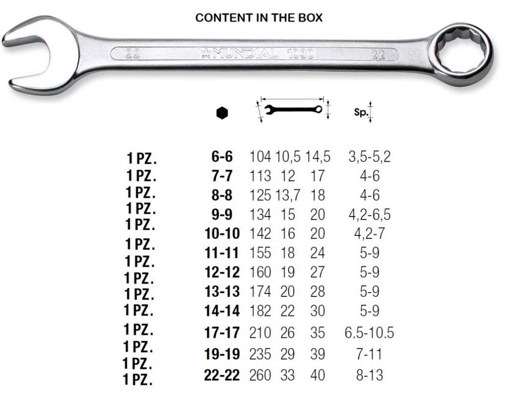 1032.120 SERIE 12 CHIAVI COMBINATE finitura cromata teste lucide - Busta tela avvolgibile