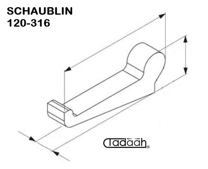 0119-00316-000 Nasello per tornio SCHAUBLIN 120-316 (B14/11,8/L57,5)