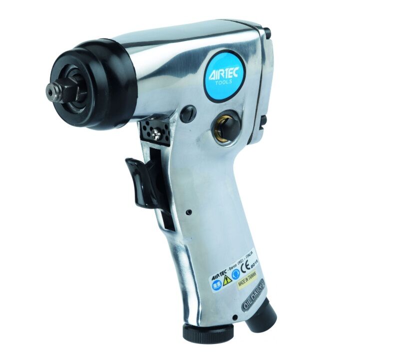 12101015 AIRTEC Avvitatore pneumatico ad impulsi con attacco da 3/8" modello 490/P, con coppia massima 70 Nm, regolatore di potenza progressivo