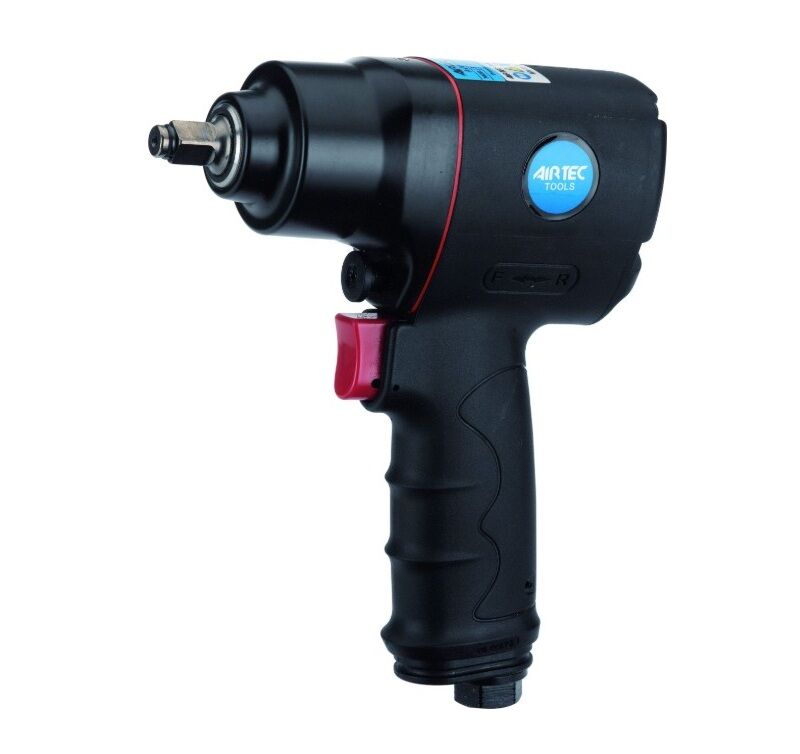 12101025 AIRTEC Avvitatore pneumatico ad impulsi professionale 3/8", con regolatore a 3 posizioni per senso di rotazione e attacco aria girevole