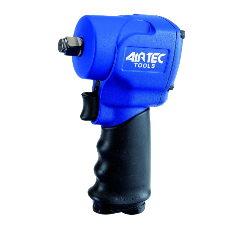 12102087 AIRTEC Avvitatore pneumatico ad impulsi con attacco 1/2" modello 458, con foro per ingrassaggio nell'albero, coppia massima 949 Nm