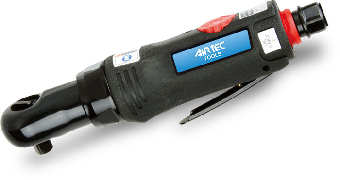 AIRTEC 12301030 1/4" umschaltbarer Druckluft-Ratschenschlüssel Modell 442, hinterer Auslass und drehbarer Luftanschluss, maximales Drehmoment 27Nm