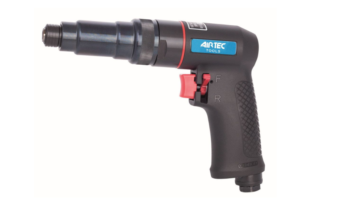 12302018 AIRTEC Reversibler Druckluft-Schraubendreher mit Pistolenhandgriff, interne Drehmomentregulierung