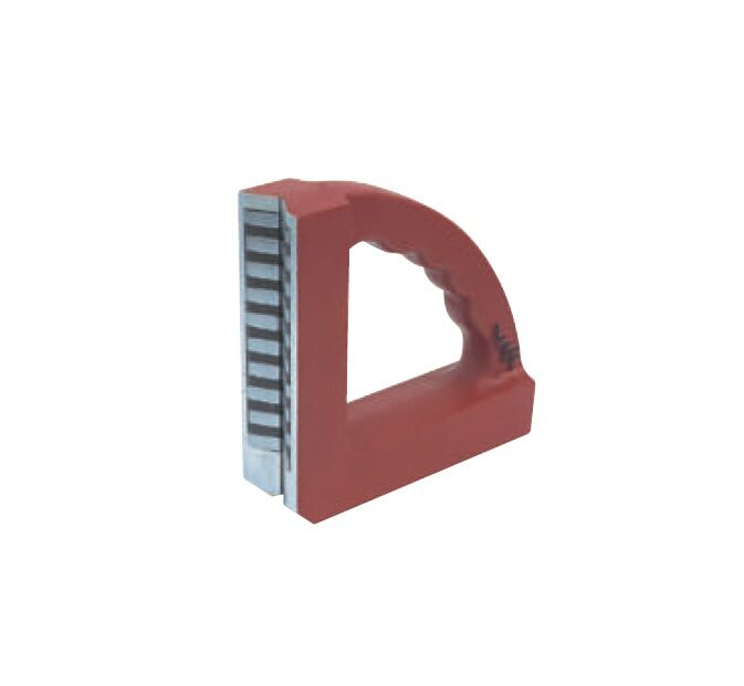 LTF 126.02 Magnetischer Winkel mit prismatischem Winkel mit Ferritmagneten zur Positionierung von zu schweißenden oder zu bearbeitenden Blechen oder Rohren, Abmessungen 200x200x50mm, Magnetkraft 541N