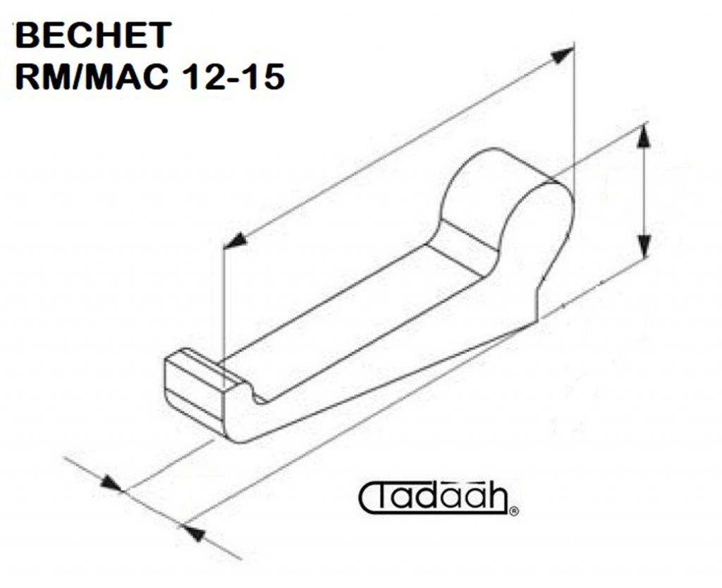 1268 Gc 77 a Chuck lever suitable for single-spindle lathe BECHET RM/MAC 12-15