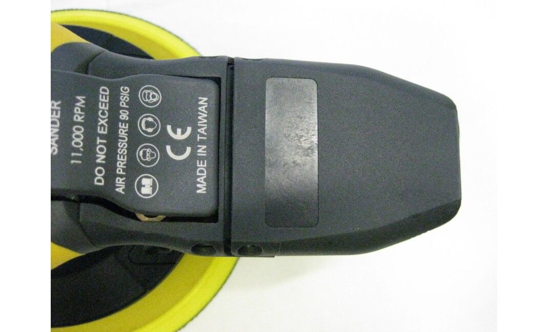13117000 AIRTEC Mini pneumatic palm orbital sander model 750, without dust extraction, with 75 mm velcro backing pad, Patented double sealed, lubrication-free air motor provides oil-free use