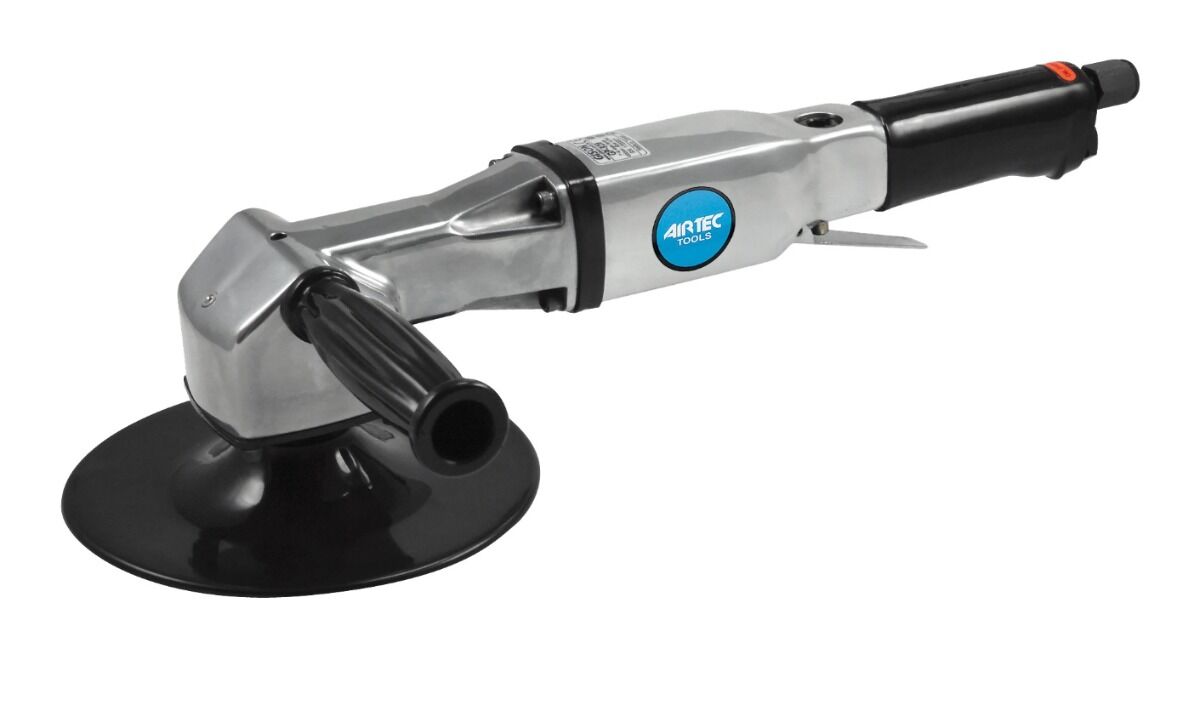 13117815 AIRTEC Hochleistungs-Pneumatik-Winkelschleifer Modell 526, M14-Gewinde, 180mm flexibler Schleifteller, zum Schleifen von Metall und Spachtelmasse
