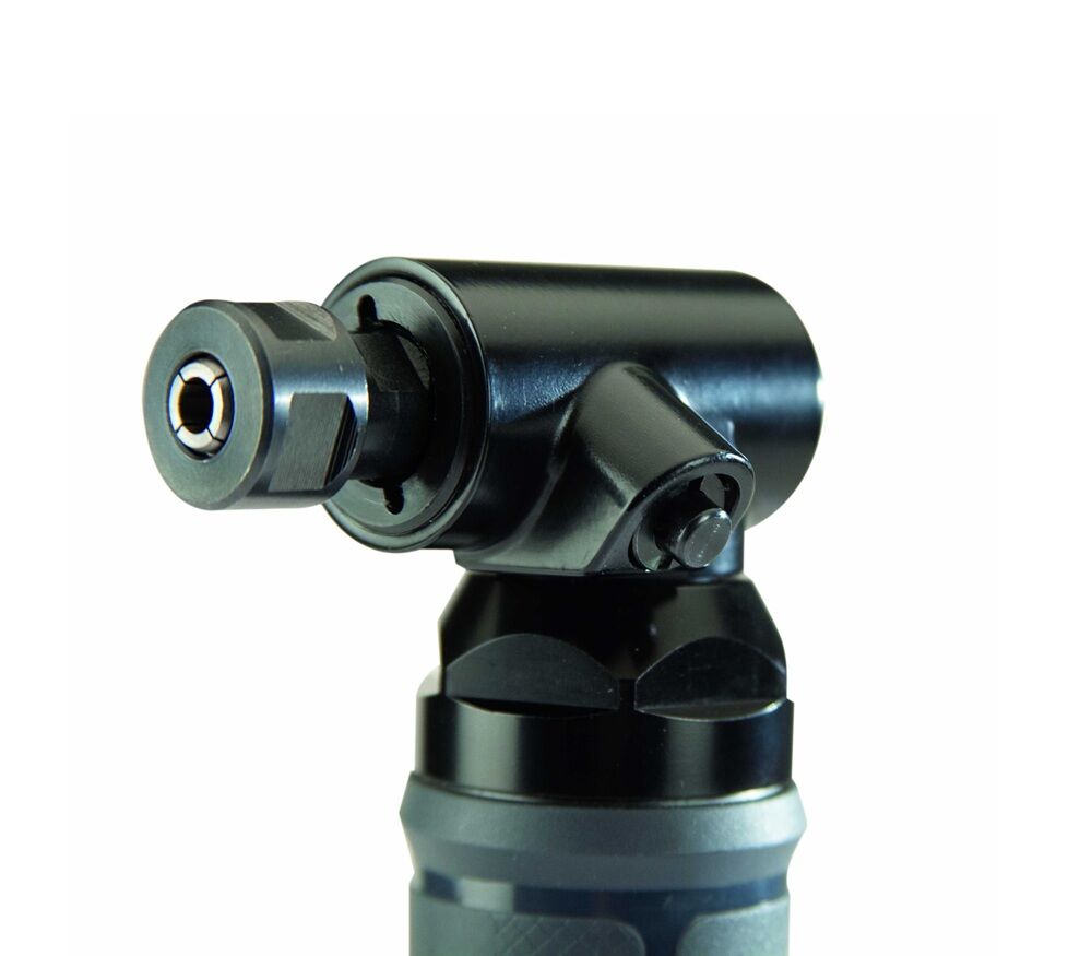 AIRTEC 13200072 Smerigliatrice angolare pneumatica a 90° modello 272 dotata di pulsante per il blocco dell’alberino per il cambio degli accessori, potenza 0.55 PH con pinza diametro 6mm