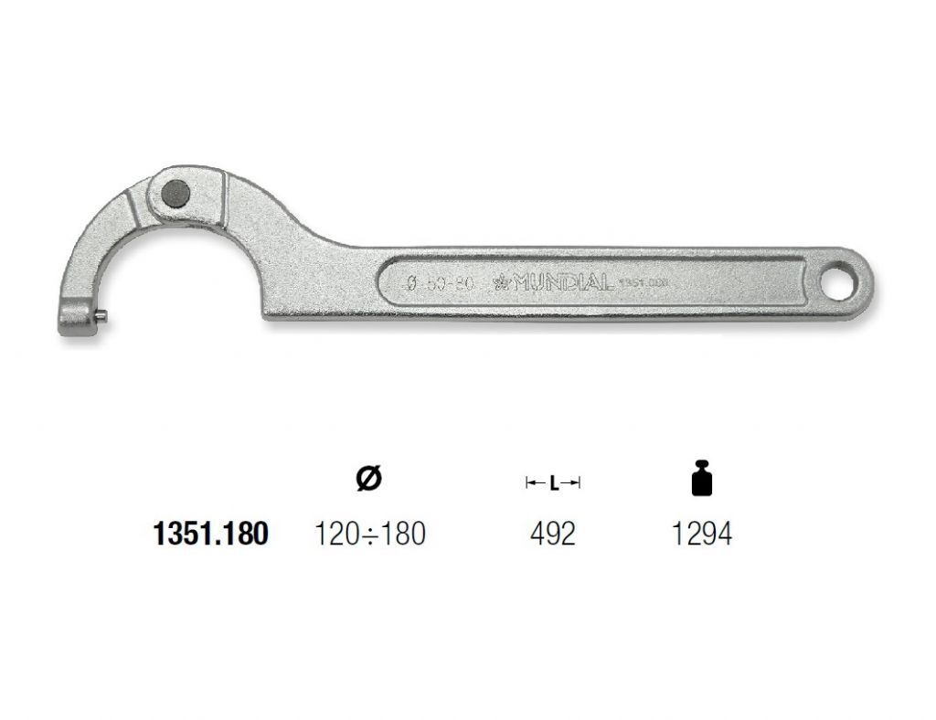 1351.180 VERSTECKTER SEKTORSCHLÜSSEL MUNDIAL Ø120÷180 L=492 RUND