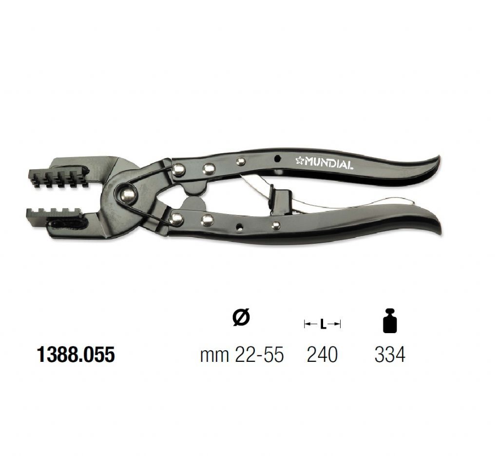 1388.055 HOSE CLAMP PLIER - MULTI-STOP - Ø22-55 mm - L=240