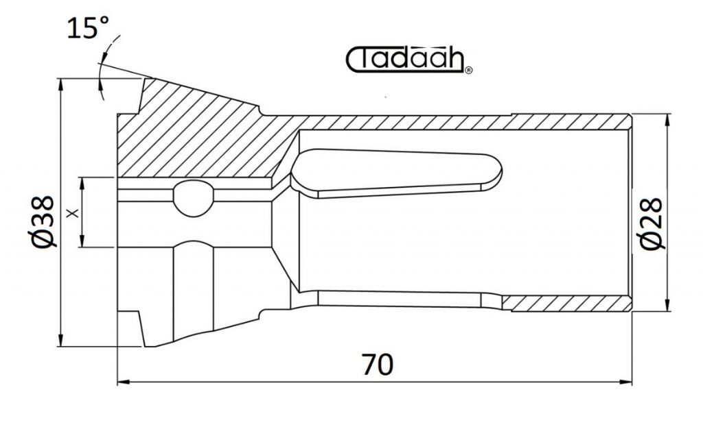 148E - BA20 Pinza Stringibarra TONDA a compressione DIN 6343 per Giorgi GM20, Index, Steinhäuser, Traub