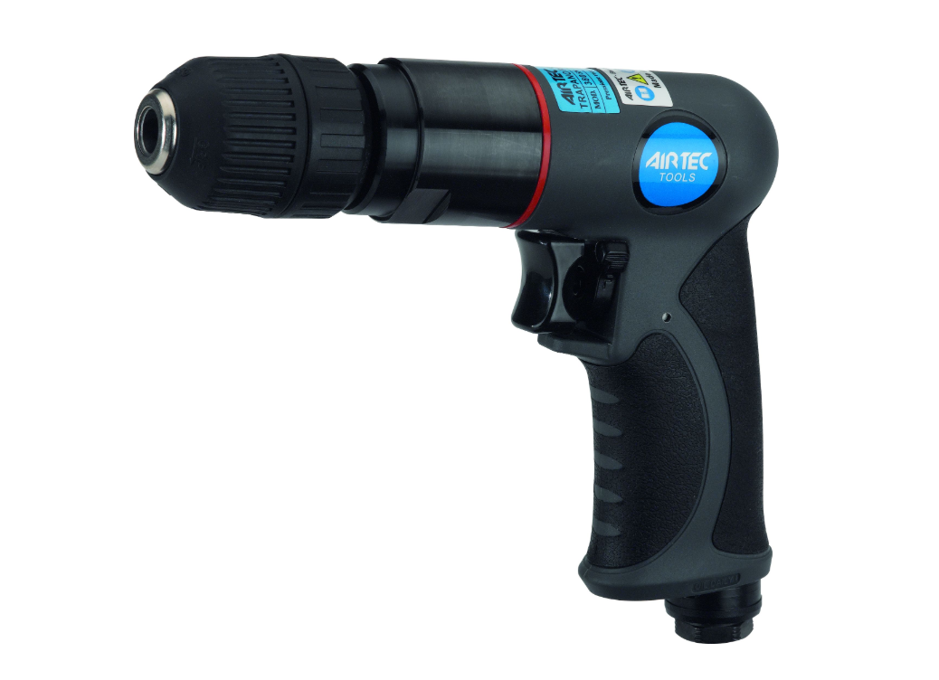 15010040 AIRTEC Reversible pneumatic drill in composite material with 10 mm composite self-tightening chuck