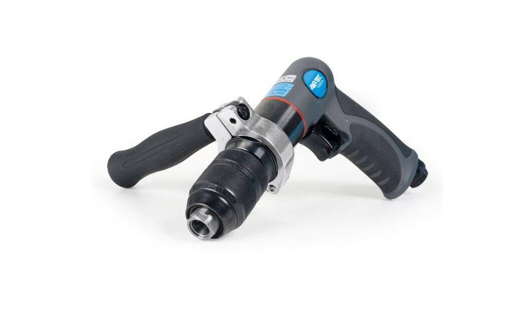 15013020 AIRTEC Trapano pneumatico reversibile modello 383, in composito con mandrino autoserrante in metallo, diametro utensile max 13mm