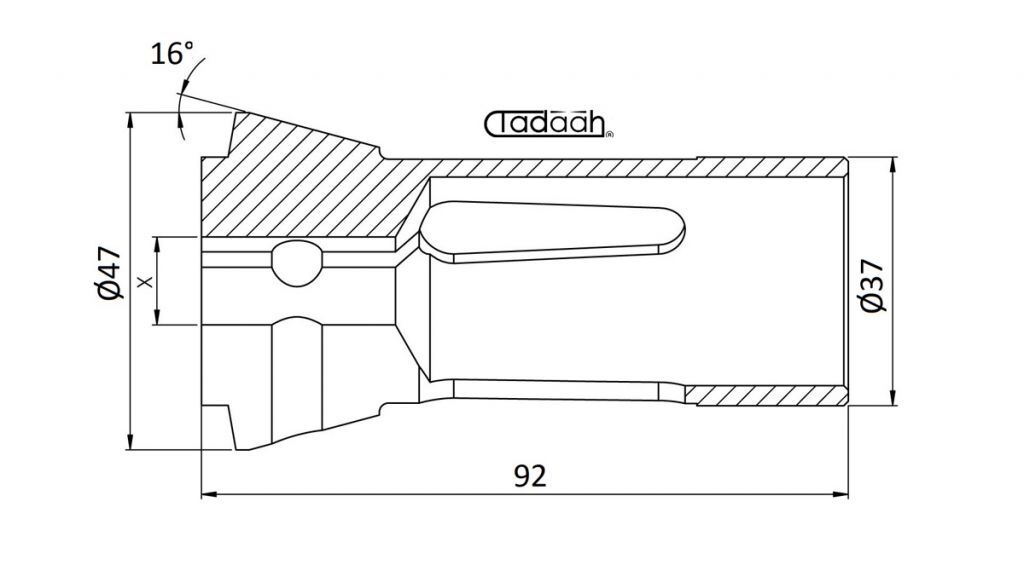 1536E - F37-740 Pinza Stringibarra TONDA a compressione DIN 6343, Index 32 - Traub 32 - DMG-Mori Sprint 32, Star KNC25A - KNC25B - KNC32A - KNC32B - ECAS 32T - SR32 - SV32 - SV32J - SV32JII, Tornos DECO26 - Sigma32, Tsugami BS32