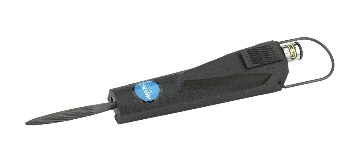 16301000 AIRTEC Pneumatic file, equipped with a suspension hook and swivel air connection