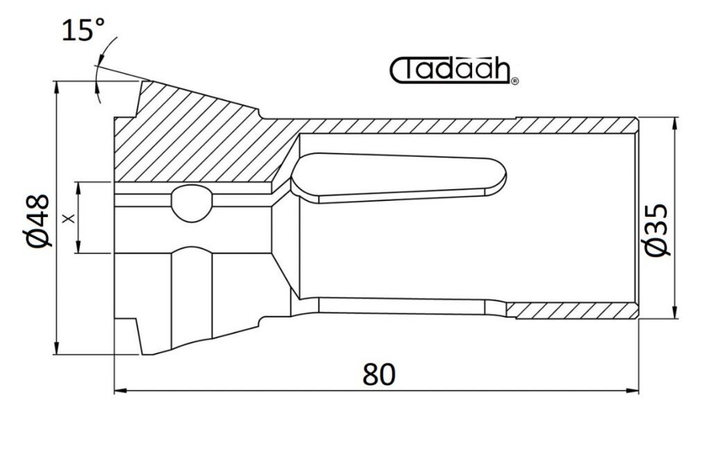 163E - BA30 Pinza Stringibarra TONDA a compressione DIN 6343 per Caser TA30, Index, Steinhäuser, Traub