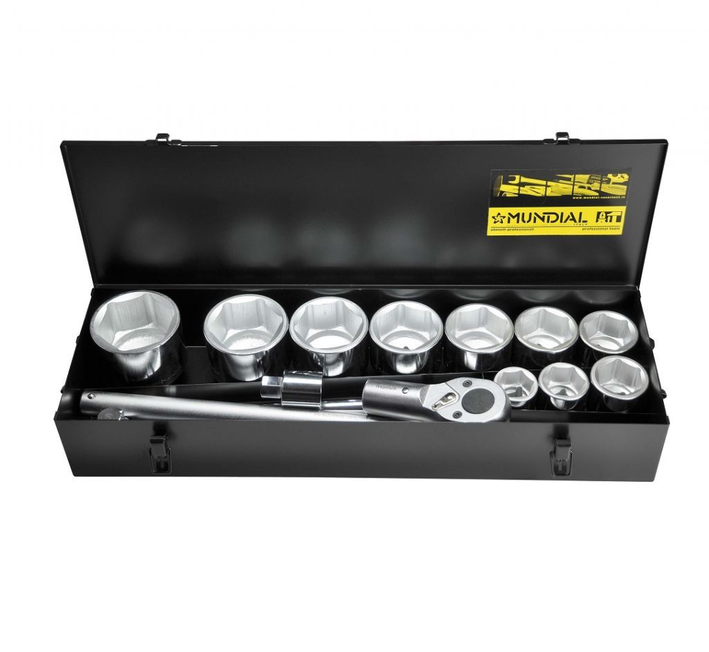 1649.010 Set 15 bossole e accessori 1”- metallo