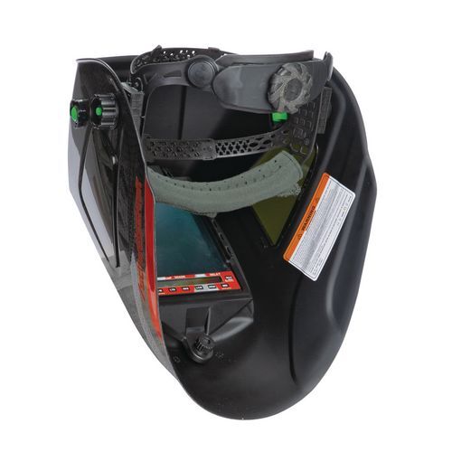 SCHWEISSKRAFT 1654030 Casco di protezione per saldatura MIG-MAC, TIG e smerigliatura, uso professionale, visiera autoscurante a 180°