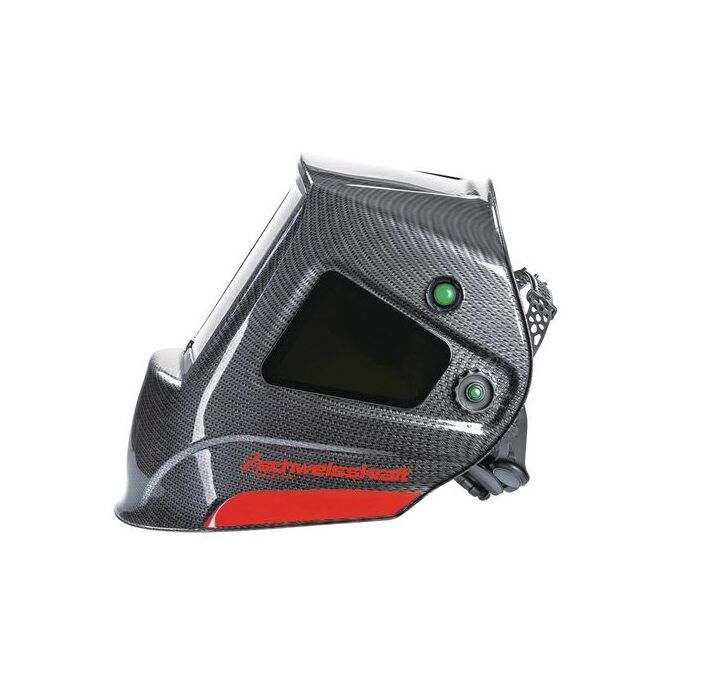 SCHWEISSKRAFT 1654030 Casco di protezione per saldatura MIG-MAC, TIG e smerigliatura, uso professionale, visiera autoscurante a 180°