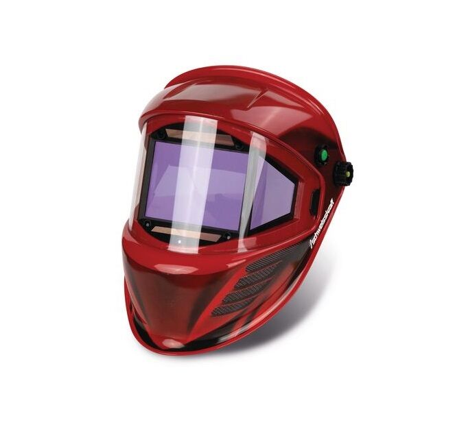SCHWEISSKRAFT 1654040 Casco per la saldatura MIG-MAC, TIG e smerigliatura ad uso professionale, visiera autoscurante campo visivo 180°