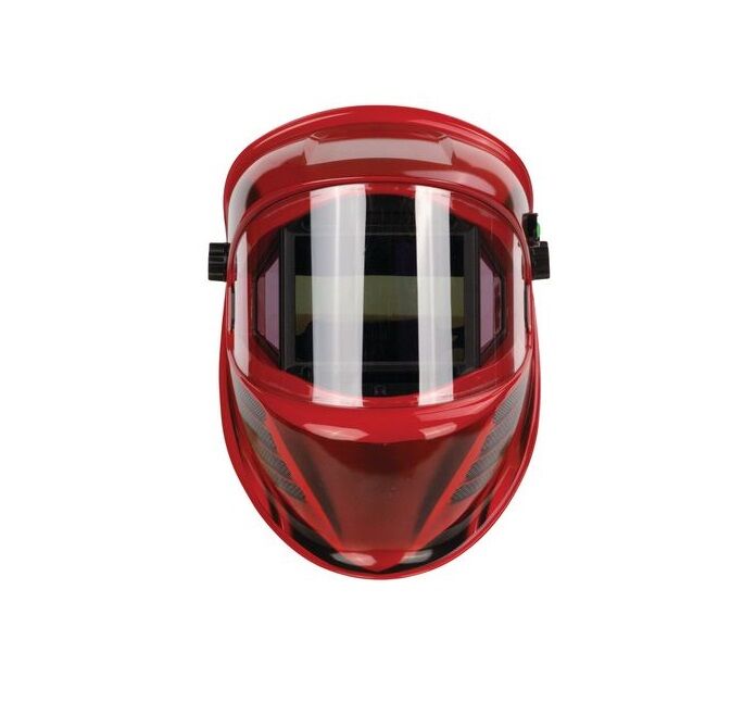 SCHWEISSKRAFT 1654040 Casco per la saldatura MIG-MAC, TIG e smerigliatura ad uso professionale, visiera autoscurante campo visivo 180°