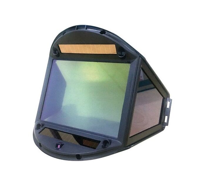SCHWEISSKRAFT 1654040 Casco per la saldatura MIG-MAC, TIG e smerigliatura ad uso professionale, visiera autoscurante campo visivo 180°