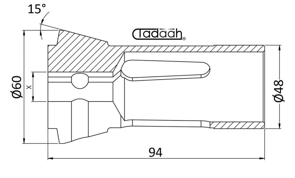 173E - BA42 Pinza Stringibarra ESAGONALE a compressione DIN 6343 per Index 36 - 52 - B42 - B60 - E42 - E60 - ER42 - ER60, Its TCA42 - 60, Logos LE42, Saic B45, Schaublin, Tarex L52, Traub A42 - A60 - TB42 - TB60 - TG42 - TK42 - TNF60 - TNS42 