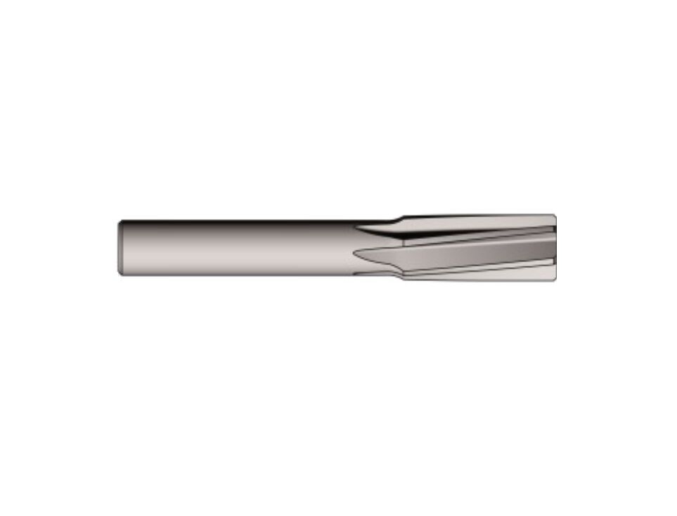 182-17.21 Maschinenreibahle rechts, links schrägkantig 6 Grad HSSE, kundenspezifischer Zentesimaldurchmesser Von 17.21 bis 18.20, Zylinderschaft 