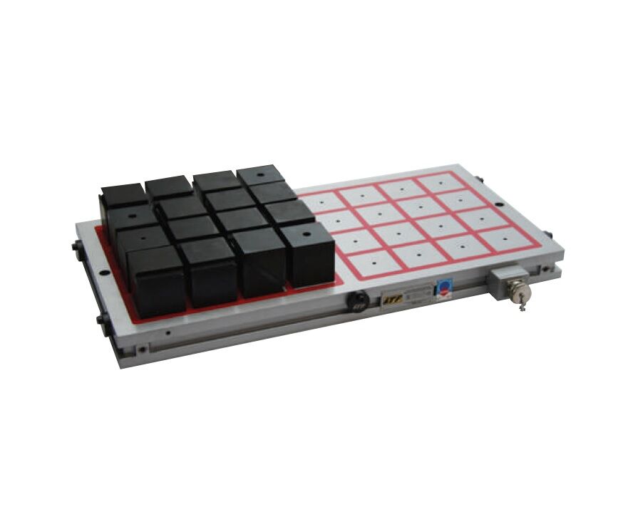 LTF 188H Elektro-Permanent-Magnet-Futter ULTRA QUAD mit Quadratpolen 75x75mm, polteilung 80mm