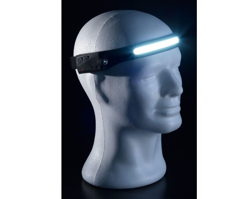 19402300 AIRTEC Lampada da testa ricaricabile con sensore di movimento con illuminazione fino a 230° e 45 metri di distanza
