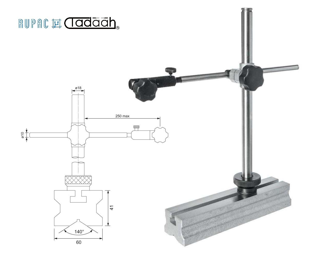 2002005 Supporto porta comparatore Serie MicroMet