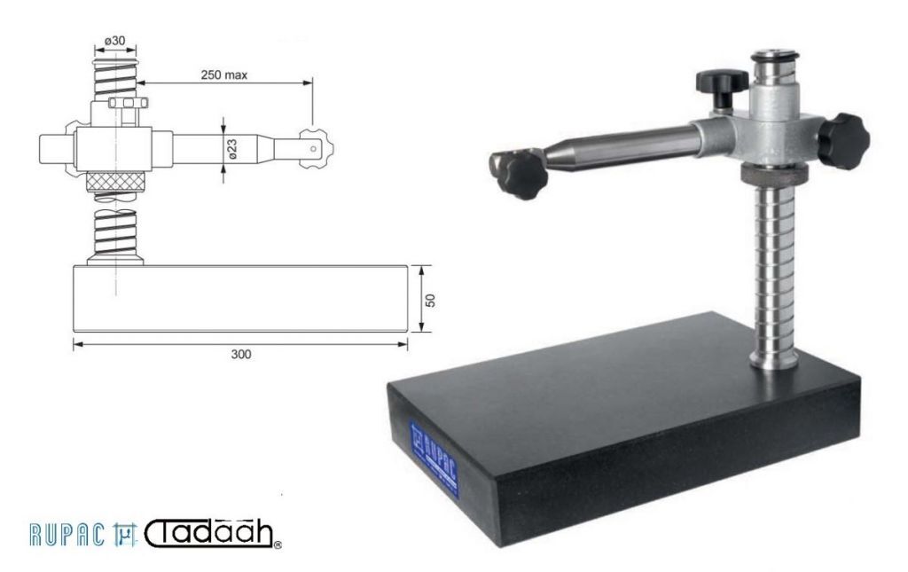2107712 Comparator holder with granite base