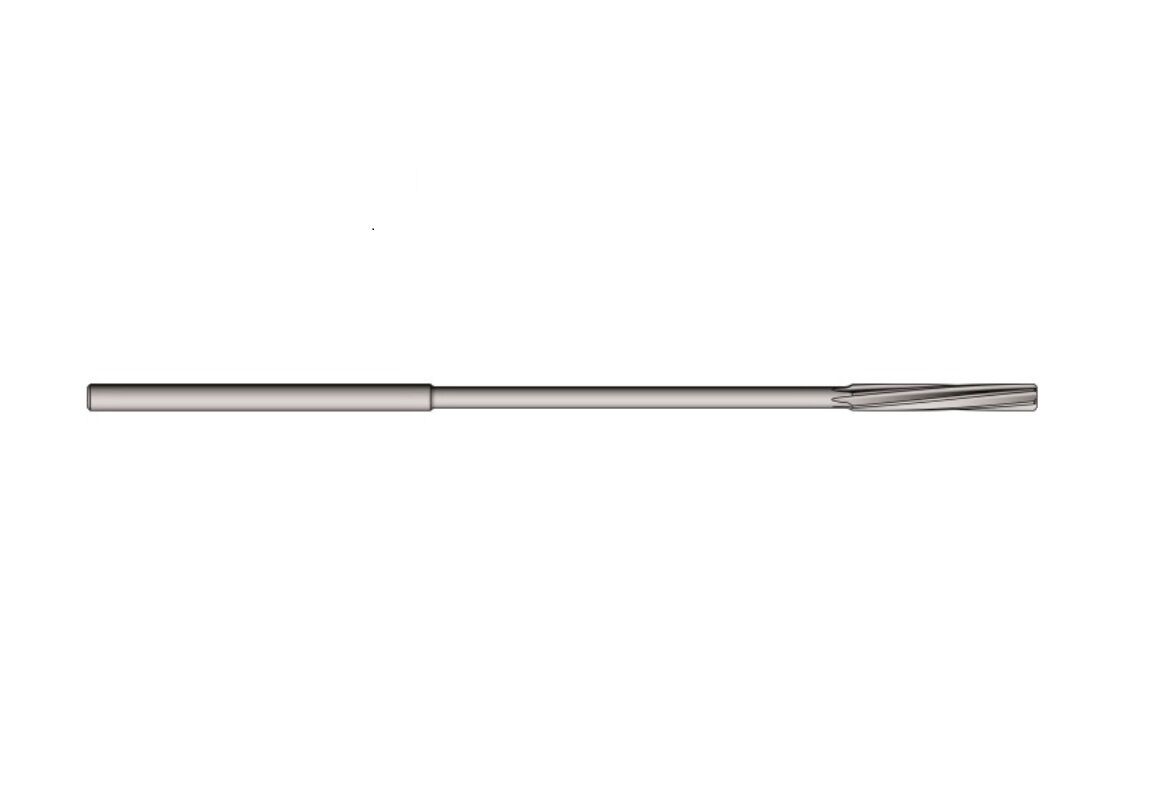 232-R UTENSILERIA OSSOLANA Alesatori  a macchina extra lunghi in HSSE, elica sinistra 6° forma B, rivestito Futura nano, con diametro centesimale a scelta