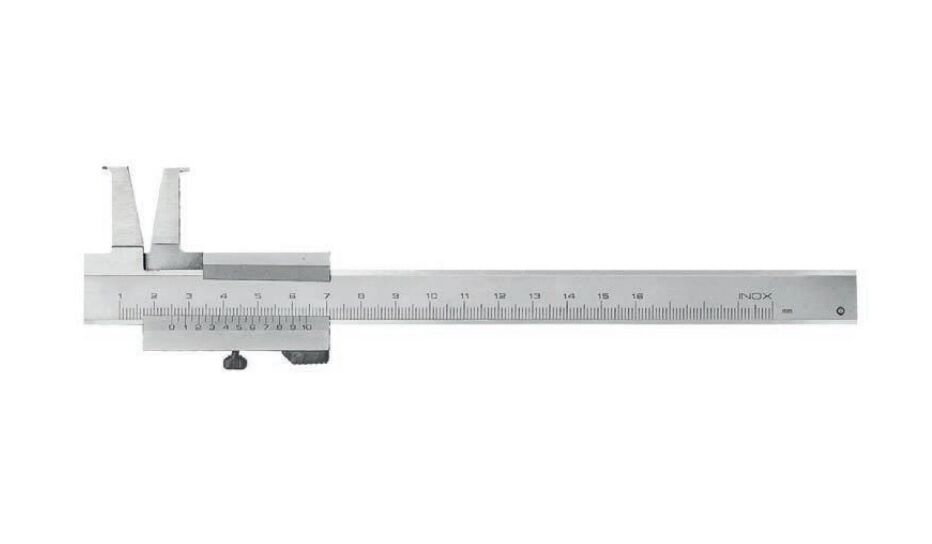 RUPAC S2311605 Calibro a corsoio in esecuzione speciale Rupac, per cave interne Serie MicroMet, con scala e nonio cromati opachi