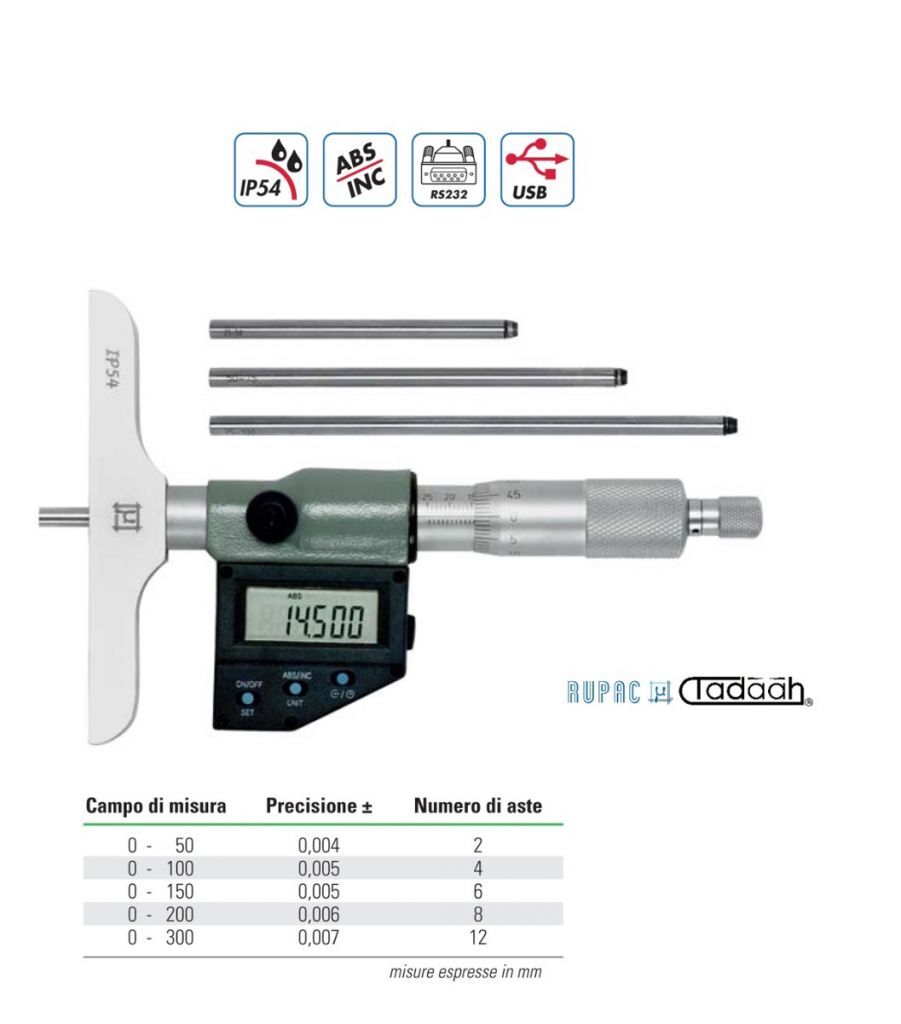Depth Micrometer Digitronic Series