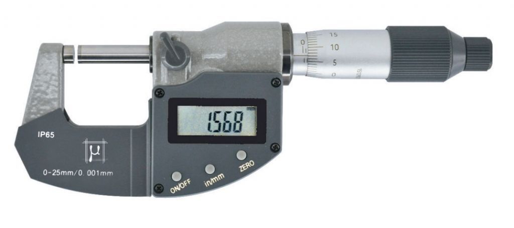 2391250C Rupac micrometro per esterni digitali Serie Digitronic Plus.100-125, millesimale, USB, IP65 con certificato ACCREDIA