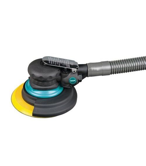 AIRCRAFT 2403450 Druckluft-Exzenterschleifer ESS 150 PRO mit Saugschlauch und Filterbeutel - Orbit 5mm