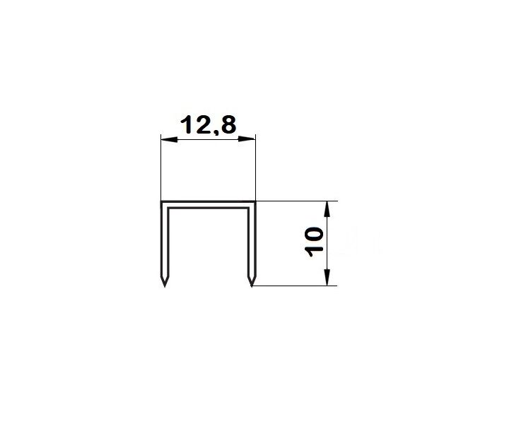 2405410 Punti metallici/graffette metalliche per graffatrice 5.000 pezzi, punti tipo 80 - Lunghezza 10mm
