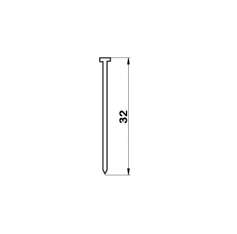 2405532 Groppini tipo F per chiodatrici-graffatrici 5.000 pezzi L=32mm