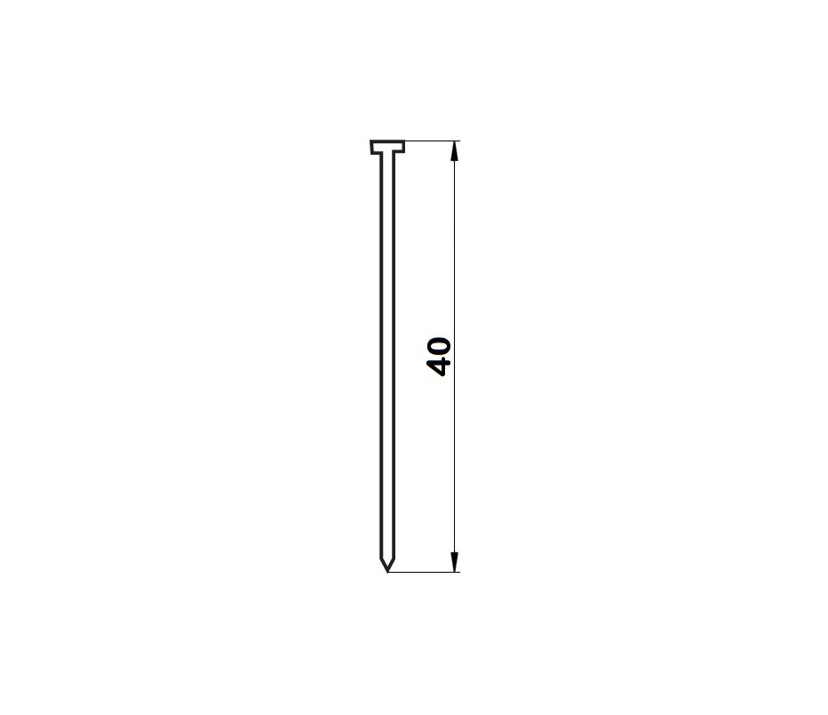 2405540 Groppini tipo F per chiodatrici-graffatrici 5.000 pezzi L=40mm