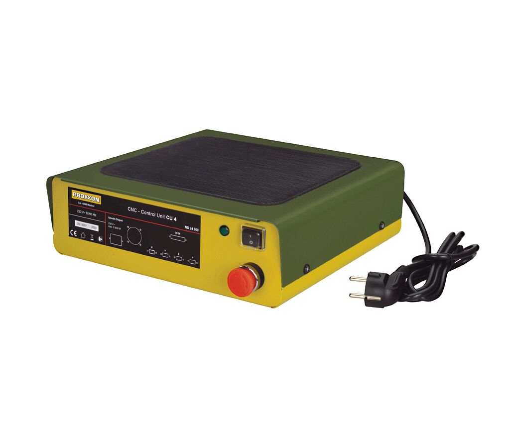 PROXXON 24900 CNC control unit 4-axis with stepper drivers, model CU 4, SUB-D 9-pin interface, 230 V 2500 W relay, compatible with MF 70 and FF 500 CNC-ready
